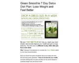 Green Smoothie 7 Day Detox Diet Plan: Lose Weight and Feel Better – Green Thickies: Filling Green Smoothie Recipes